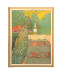Cognac Jacquet" - circa 1910 by Camille Bouchet, lithograph poster, sold Jul 2025