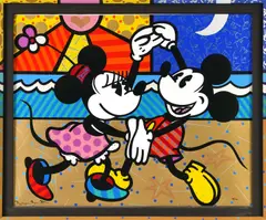 Mickey's Greatest Love by Romero Britto, Serigraph on Canvas, sold Jan 2025