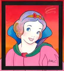 Snow White by Peter Max, lithograph in colors, sold Jan 2025