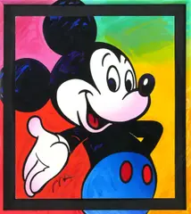 Mickey Mouse by Peter Max, lithograph in colors, sold Jan 2025