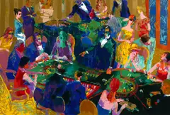Desert Inn Baccarat by LeRoy Neiman, Screenprint in Colors, sold Jan 2025