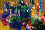 Desert Inn Baccarat by LeRoy Neiman, Screenprint in Colors, sold Jan 2025