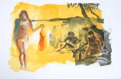Untitled by Eric Fischl, aquatint "Rays" from the Four Aquatints Portfolio, sold Jun 2023