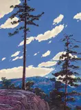 Sun Song of Algoma, circa 1920 by Frank Hans Johnston, tempera on paper board, sold May 2024