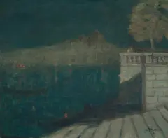 Venice Night, circa 1906 by James Wilson Morrice, oil on canvas, sold Nov 2024