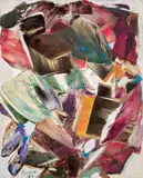 Sans titre, 1959 by Marcelle Ferron, oil on canvas, sold Nov 2024
