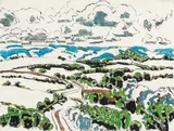 Road to Copake, 1916 by David Brown Milne, gouache and graphite on paper, sold Nov 2024