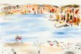 Blue Bay, 1952 by David Brown Milne, watercolour on paper, sold Nov 2024