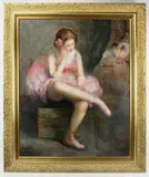 Ballerina by Marian Williams Steele, oil on canvas, sold Jan 2024