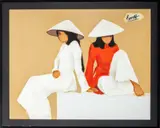 Untitled by Nguyen Than Binh, oil painting on canvas, sold Aug 2023