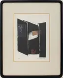 Untitled by Toko Shinoda, lithograph in colors with gilt detail, sold Sep 2023