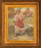Untitled by William Lee Hankey, watercolor painting on paper, sold Sep 2023