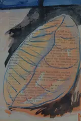 Untitled by D.Brian Wright, 1985, mixed media, offered Jul 2023