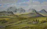 Blaven. Cuillin-Skye by Eric Shaw, watercolour, offered Jul 2023