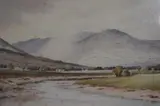 In The Wye Valley, title verso, framed, mounted, and under glass, 28cm x 40cm, & 48cm x 58cm overall by Tom Jackson, watercolour, offered Jul 2023