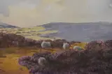 A busy farmyard scene depicting a farm by P.H. Marriner, oil on canvas, offered Jun 2023