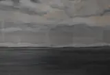 Winter coastal scene by E Mackie, watercolour, offered Jun 2023