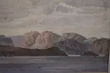 Norway by W. Bell, 1945, watercolour, offered Jun 2023