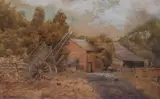 The Farmyard by Winifred Isaacs, watercolour, offered Jun 2023