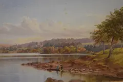 Wray Castle Windermere from Brackley by Ebenezer Alfred Warmington, watercolour, offered Jun 2023