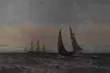 Shipping scene by William Thomas Nichol Boyce, 1907, watercolour, offered Jun 2023