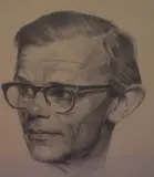 Portrait of Martin Argles Esq F by John Colin Edwards, pencil, offered Jun 2023