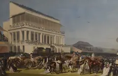 After Frank Howard (British 1805-1866) a coloured engraving entitled 'The Derby Won by Edward Duncan, engraving, sold Jun 2023