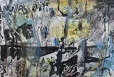 A striking mid-century by Leslie Moore, watercolour, sold May 2023