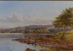 Wray Castle Windermere from Brackley by Ebenezer Alfred Warmington, watercolour, offered May 2023