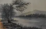 Lake District scene by E. Robinson, watercolour, sold May 2023