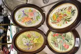A group of four acrylic botanical studies by Betty Long, acrylic, offered May 2023