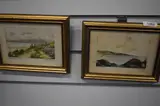 Entitled Heysham Rocks and Cross Cop by Elsie Pimlott, watercolour, offered Apr 2023