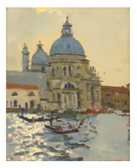 Untitled by Ken Howard, oil on canvas, offered Jun 2025