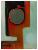 Untitled by Margaret Geddes, oil on canvas, offered Jun 2025