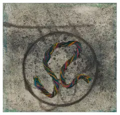 Untitled by Prunella Clough, 1988, mixed media on board, offered Jun 2025