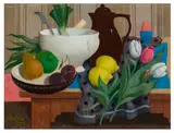 Untitled by William Crosbie, oil on board, offered Jun 2025