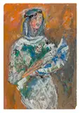 Untitled by Elisabeth Collins, gouache and mixed, offered Jun 2025