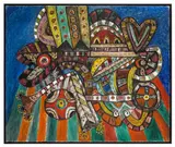 Untitled by Alan Davie, oil on canvas, offered Jun 2025