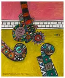 Untitled by Alan Davie, oil on canvas, offered Jun 2025