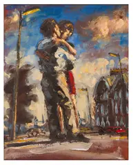 Untitled by John Keane, oil on canvas, offered Jun 2025
