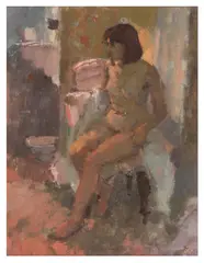 Untitled by Jacqueline Williams N.E.A.C., oil on board, offered Jun 2025