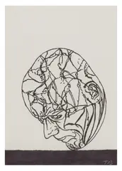 Untitled by Tony Bevan, ink, offered Jun 2025
