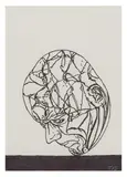 Untitled by Tony Bevan, ink, offered Jun 2025