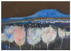 Untitled by William Johnstone, gouache and watercolour, offered Jun 2025