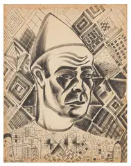 Untitled by John Banting, ink, offered Jun 2025
