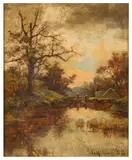 Untitled by George Whitton Johnstone, oil on canvas, offered Jun 2025