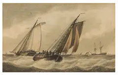 Untitled by Samuel Atkins, watercolour and point, offered Jun 2025