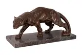 A patinated Animalier bronze of a Panther by Thomas François Cartier, bronze, offered Jun 2025