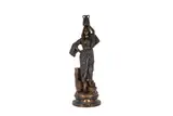 Jeune Fille Arabe by Gaston Veuvenot Leroux, bronze, offered Jun 2025