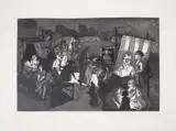 The Encampment by Paula Rego, Etching with aquatint, sold Oct 2024
